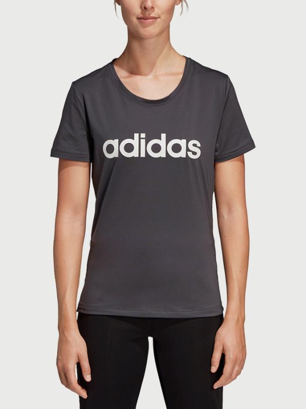 Tričko adidas Performance W D2M Lo Tee Šedá