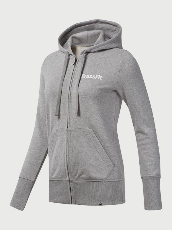 Mikina Reebok Rc Zip Hoodie Šedá