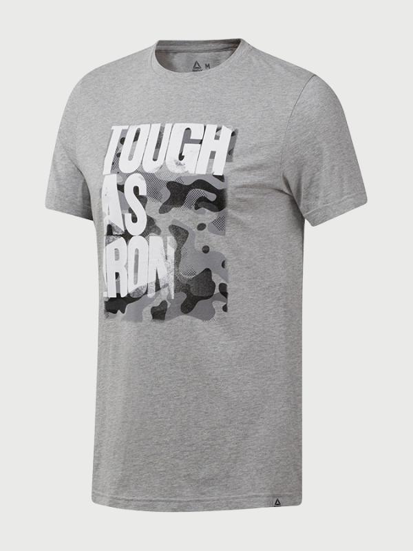 Tričko Reebok Gs Tough As Iron Crew Šedá