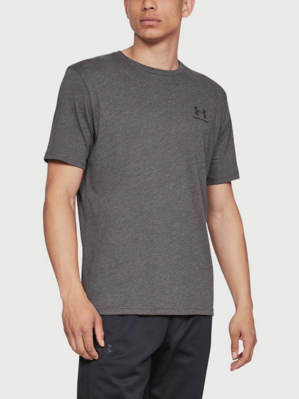 Tričko Under Armour Sportstyle Left Chest Ss Šedá