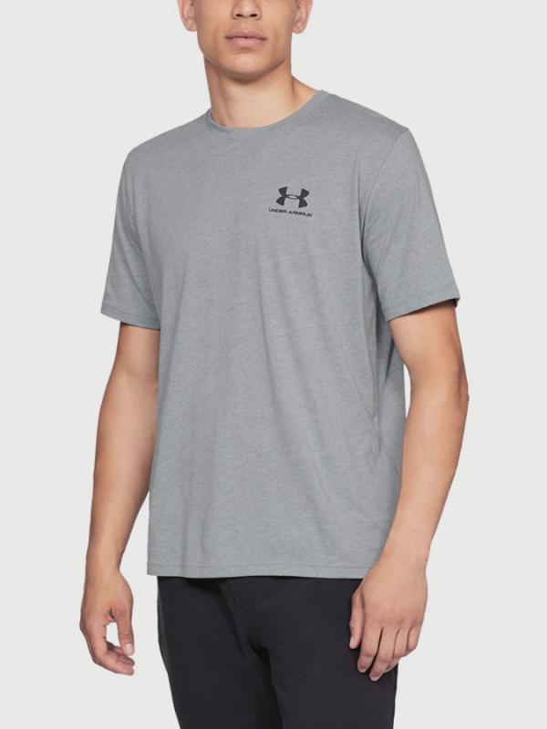 Tričko Under Armour Sportstyle Left Chest Ss Šedá