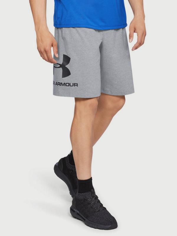 Kraťasy Under Armour Sportstyle Cotton Graphic Short Šedá