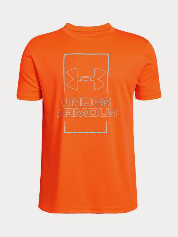 Tričko Under Armour Vertical Box Tee Oranžová