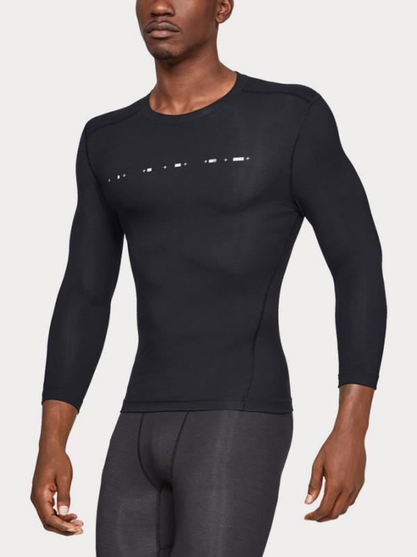 Kompresní tričko Under Armour Recovery Compression 3/4 Sleeve Černá