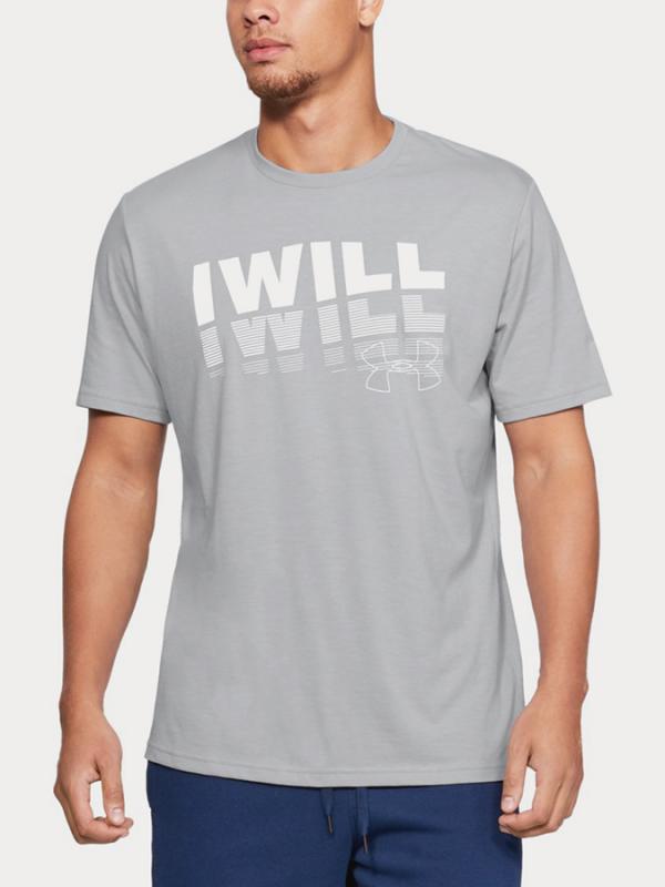Tričko Under Armour I Will 2.0 Ss Šedá