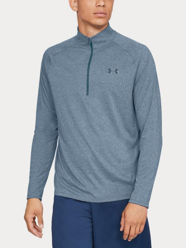Tričko Under Armour Tech 2.0 1/2 Zip Modrá