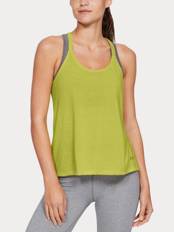 Tílko Under Armour Whisperlight Tank Foldover Žlutá
