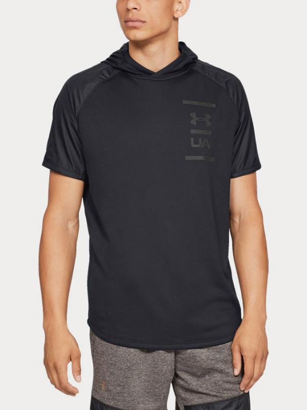 Tričko Under Armour Mk1 Terry Ss Hood Černá