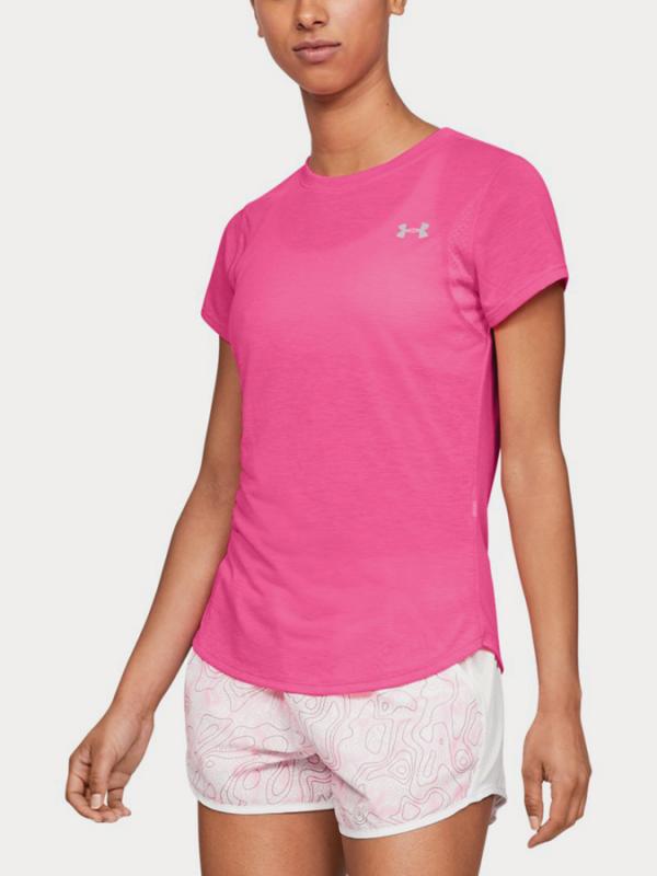 Tričko Under Armour Streaker 2.0 Short Sleeve Růžová