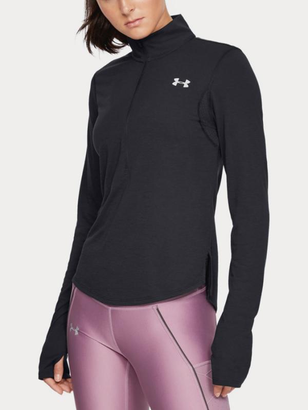 Tričko Under Armour Streaker 2.0 Half Zip Černá