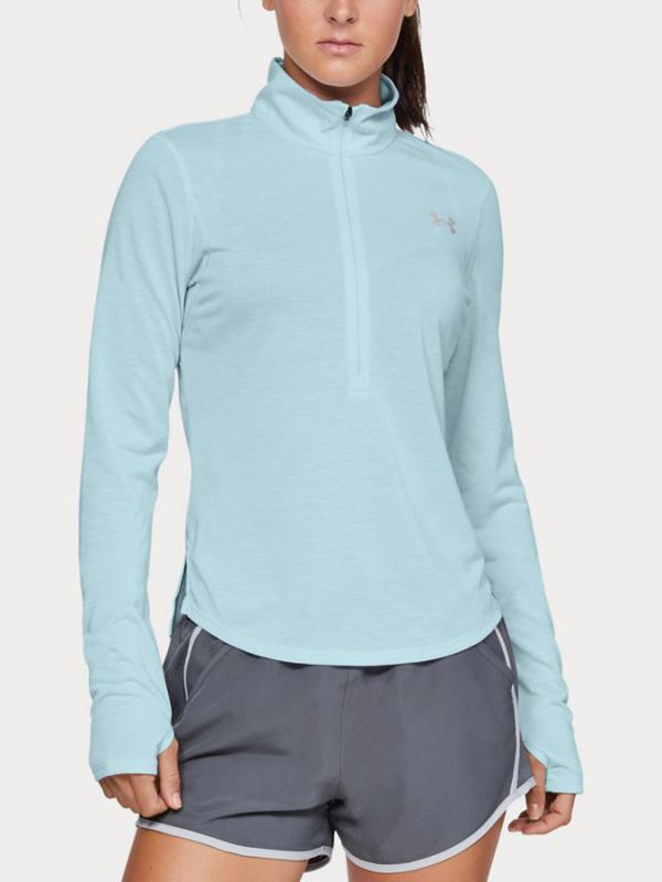 Tričko Under Armour Streaker 2.0 Half Zip Modrá