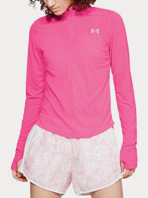 Tričko Under Armour Streaker 2.0 Half Zip Růžová