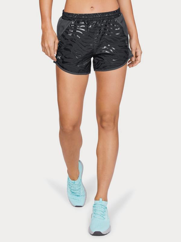Kraťasy Under Armour Fly By Printed Short Černá