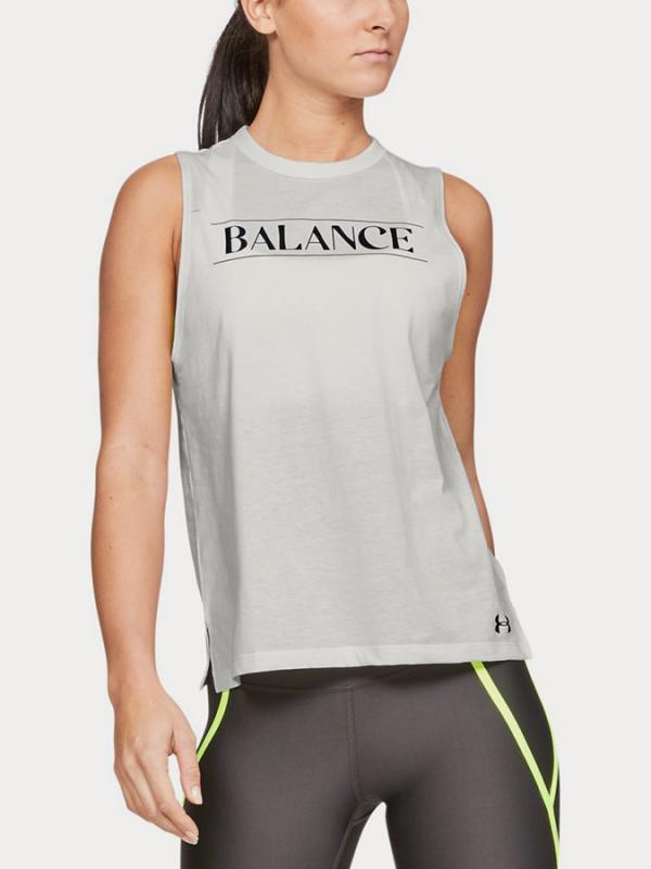 Tričko Under Armour Balance Graphic Muscle Šedá