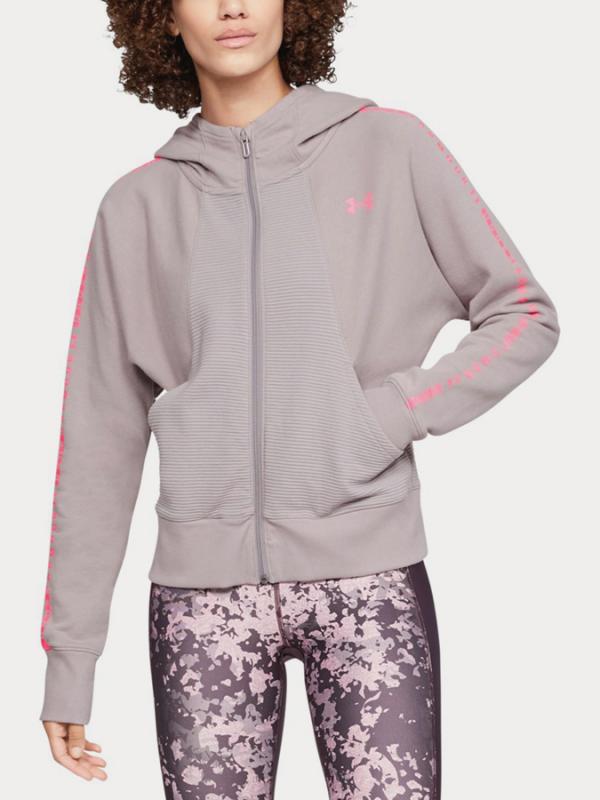 Mikina Under Armour Tb Ottoman Fleece Fz-Wm Graphic Šedá