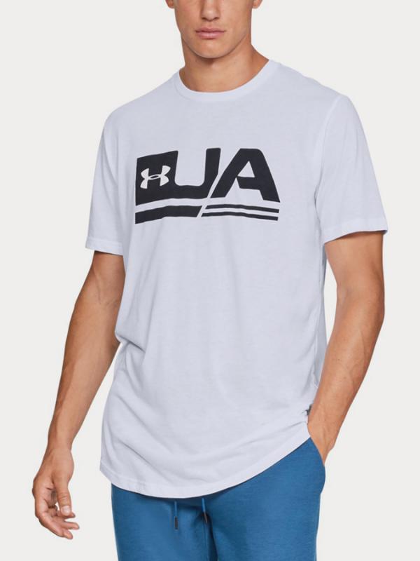 Tričko Under Armour Sportstyle Ss Drop Hem Bílá