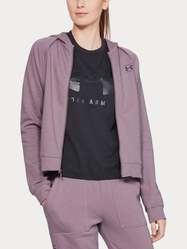 Bunda Under Armour Rival Fleece Fz Fialová