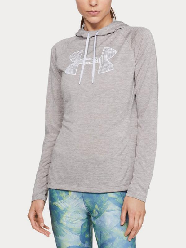 Mikina Under Armour Tech Ls Hoody 2.0 Graphic Šedá