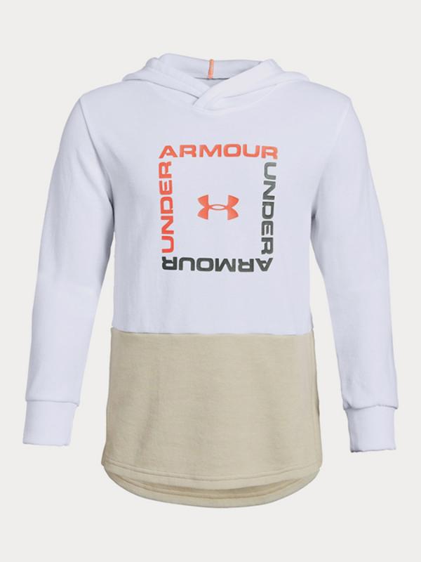 Mikina Under Armour Unstoppable Double Knit Hoody Bílá