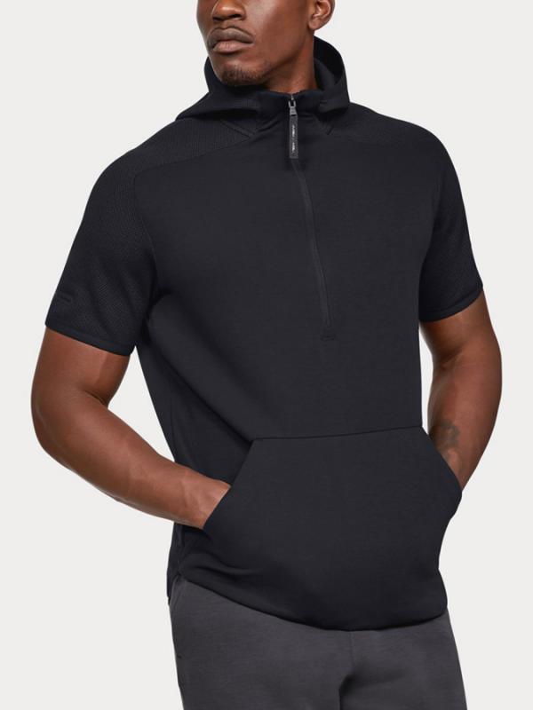 Mikina Under Armour Unstoppable Move Light Ss Hoodie Černá