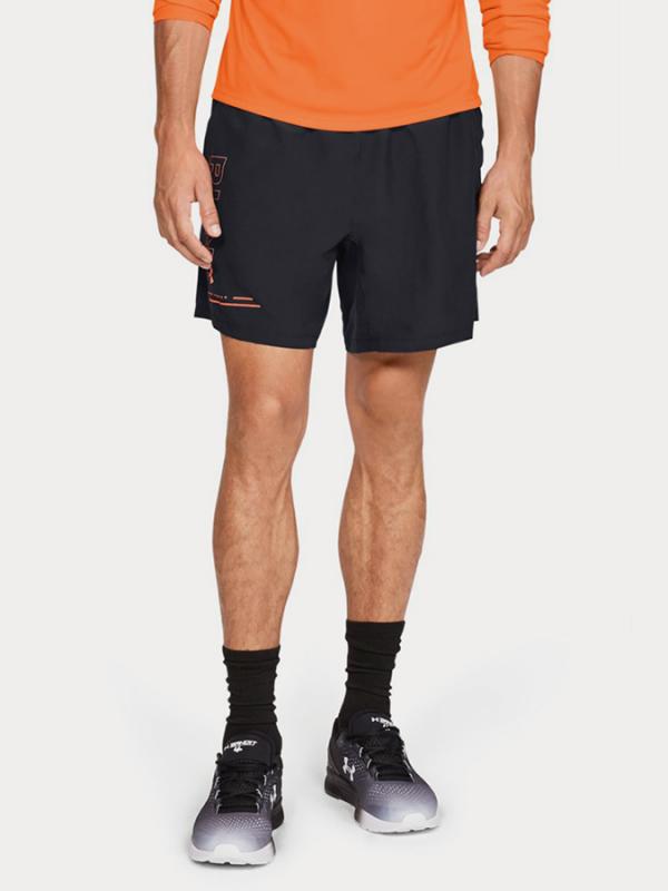 Kraťasy Under Armour Speed Stride Graphic 7\'\' Woven Short Černá