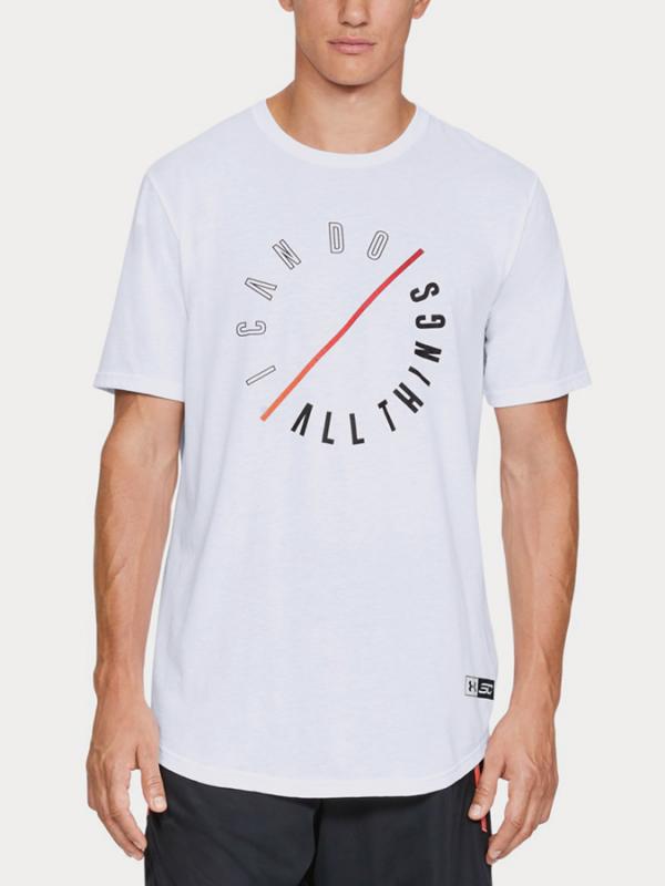 Tričko Under Armour Sc30 Icdat Rtw Tee Bílá