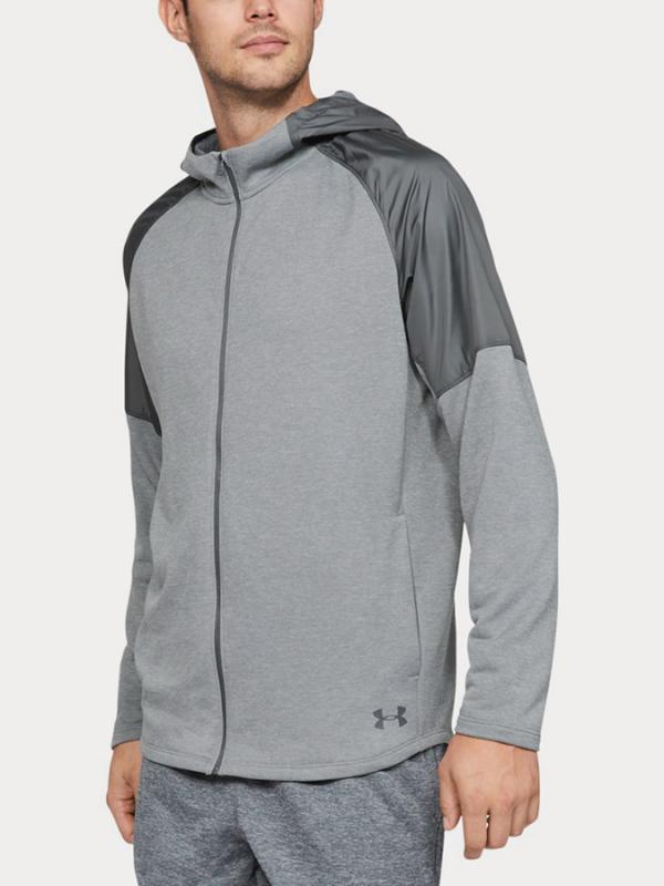 Mikina Under Armour Mk1 Terry Fz Hoodie Šedá