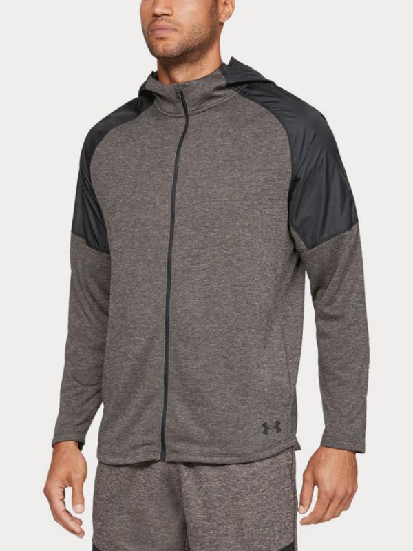 Mikina Under Armour Mk1 Terry Fz Hoodie Hnědá