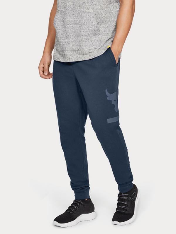 Tepláky Under Armour Project Rock Terry Jogger Modrá