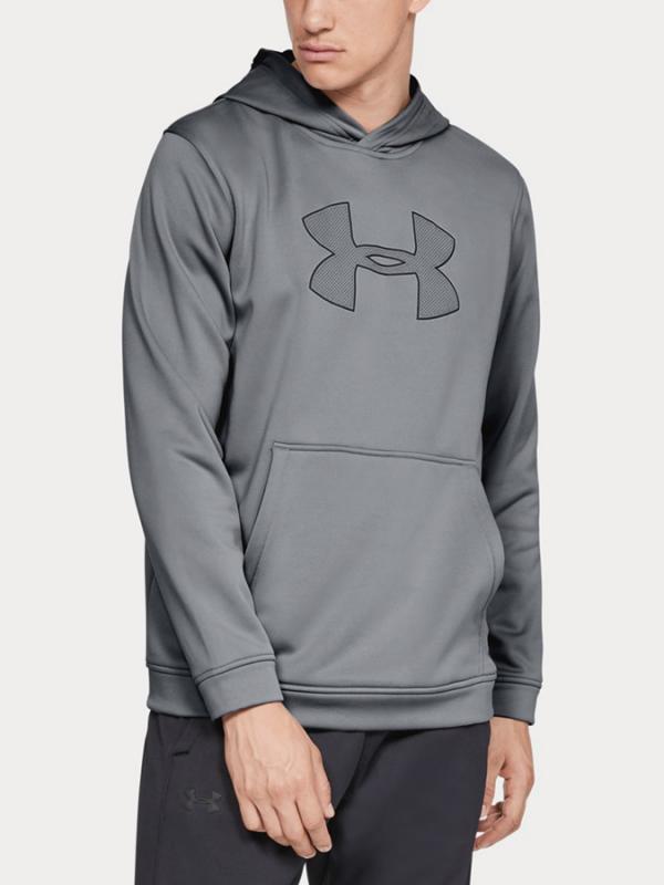 Mikina Under Armour Performance Fleece Graphic Hoody Šedá