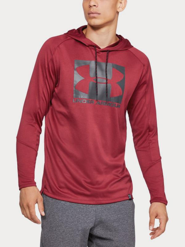 Mikina Under Armour Lighter Longer Po Hoodie Červená