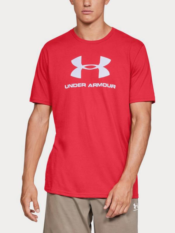 Tričko Under Armour Sportstyle Logo Ss Červená