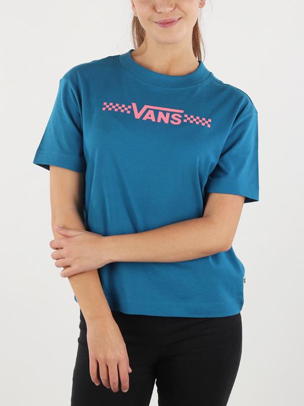 Tričko Vans Wm Funnier Times Box Blue Sapphire Modrá