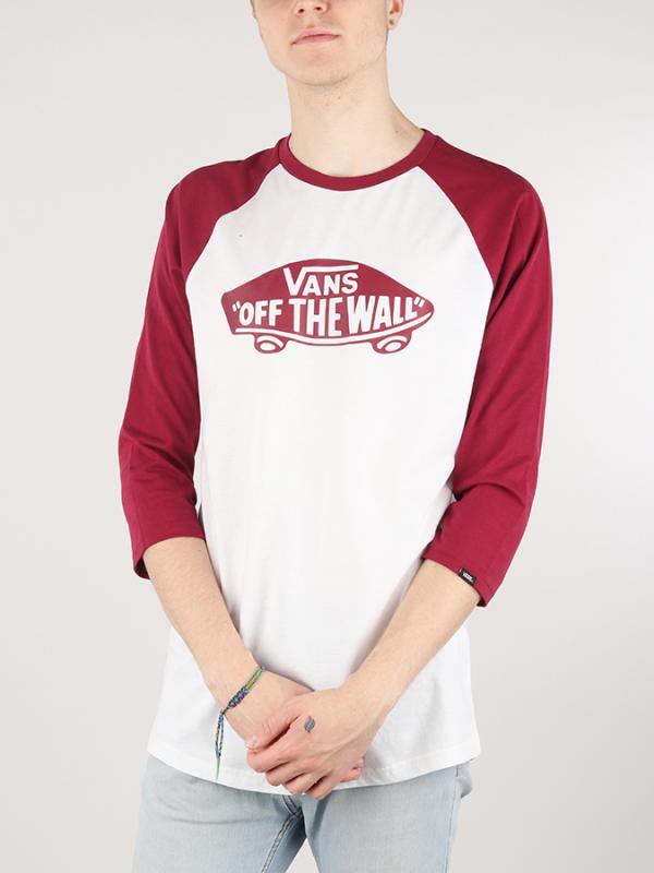 Tričko Vans Mn Otw Raglan White/Rhumba Bílá