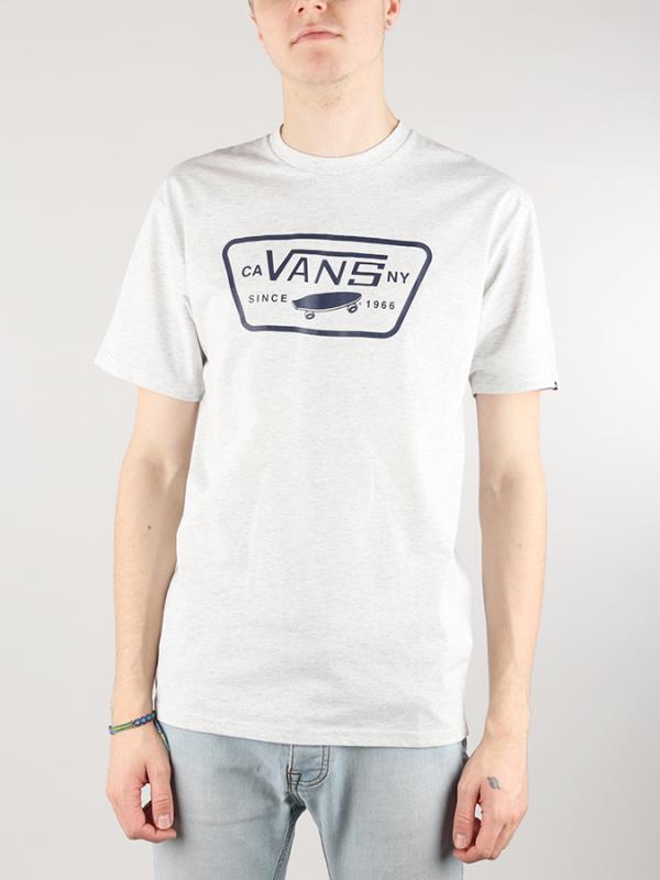 Tričko Vans Mn Full Patch Ash Heather Bílá