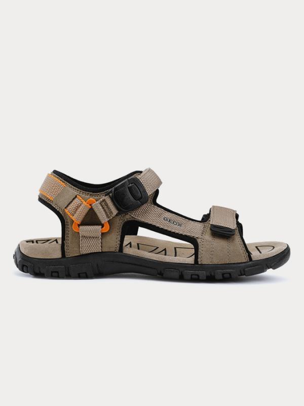 Sandály Geox Uomo Sandal Strada Hnědá