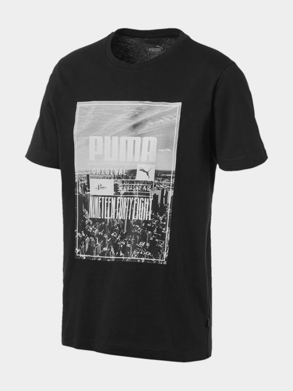Tričko Puma Photoprint Skyline Tee Černá