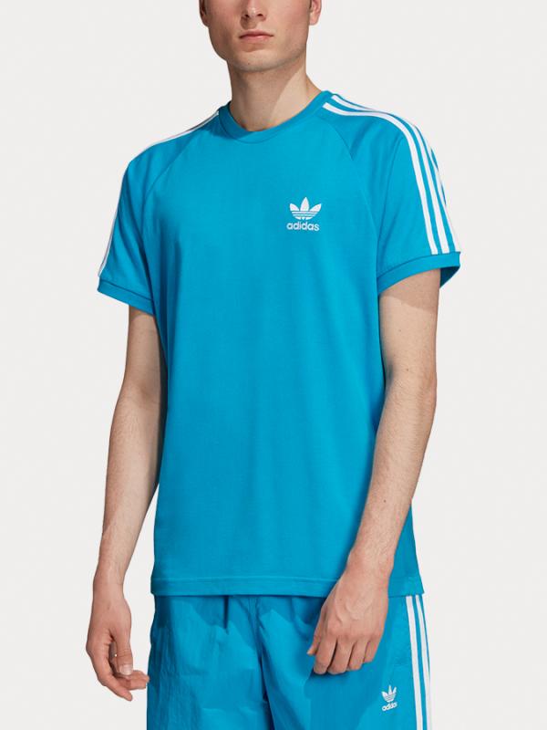 Tričko adidas Originals 3-Stripes Tee Modrá