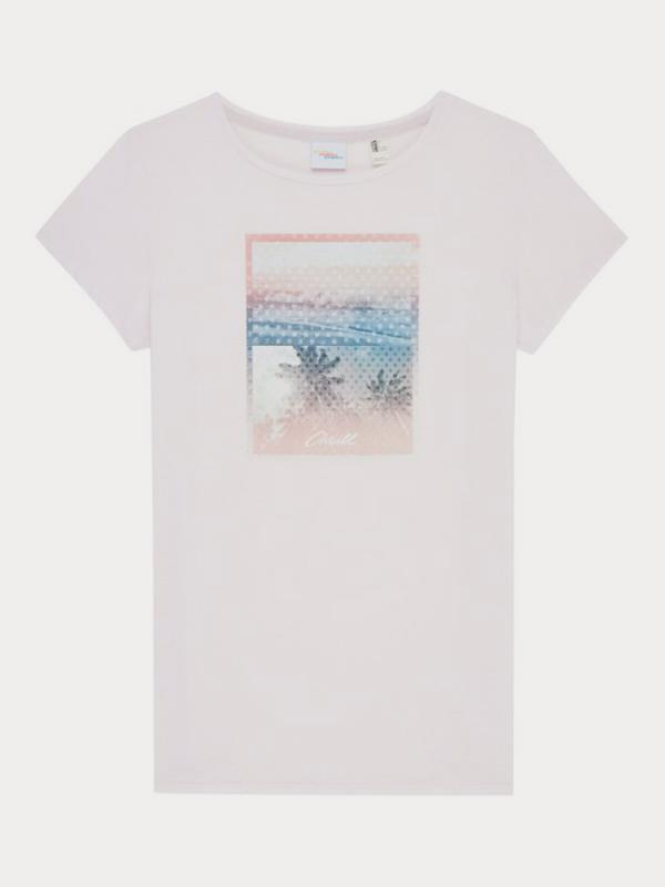 Tričko O´Neill Lw Palm Photo Print T-Shirt Bílá