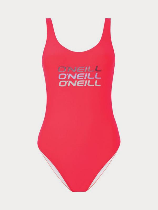 Plavky O´Neill Pw Logo Tripple Swimsuit Červená