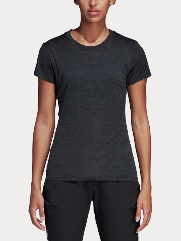 Tričko adidas Performance W Tivid Tee Černá
