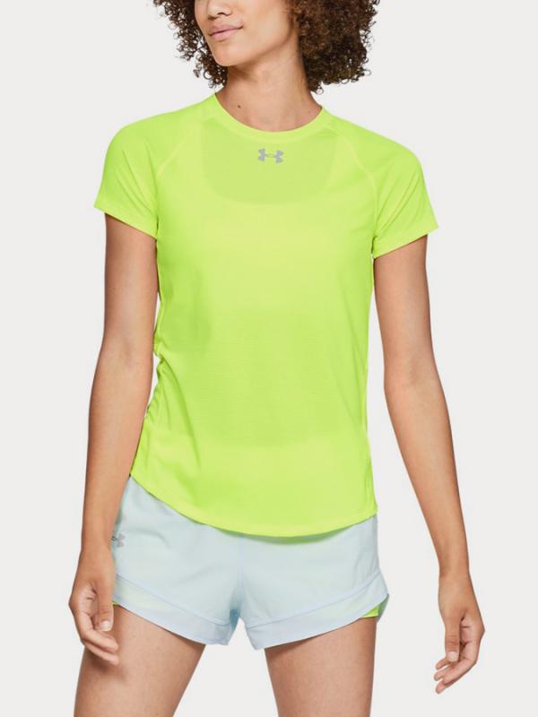 Tričko Under Armour Qlifier Short Sleeve Žlutá