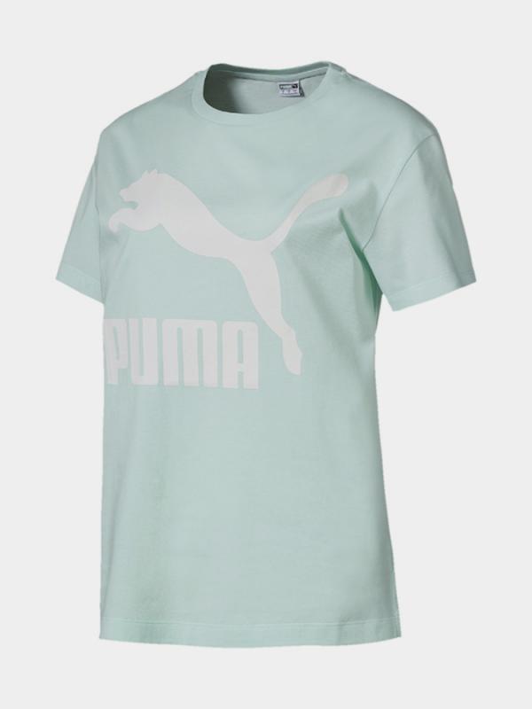Tričko Puma Classics Logo Tee Fair Aqua Zelená