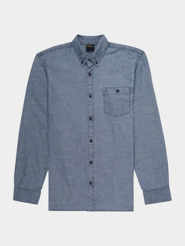 Košile O´Neill Lm Chambray L/Slv Shirt Modrá