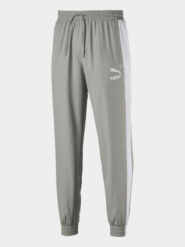 Tepláky Puma Iconic T7 Track Pants Woven Limestone Šedá
