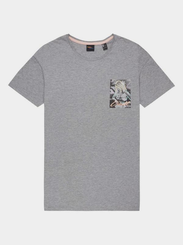 Tričko O´Neill Lm Flower T-Shirt Šedá