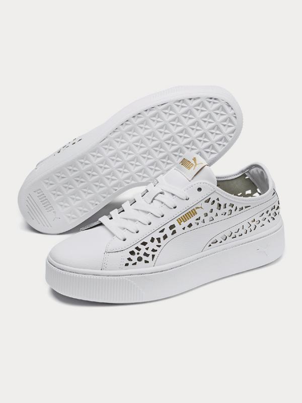 Boty Puma Vikky Stacked Laser Cut Bílá