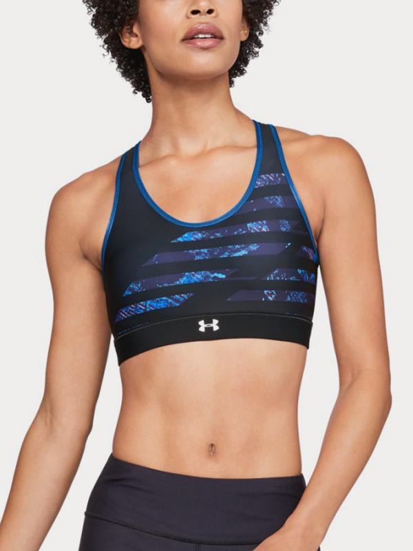 Kompresní podprsenka Under Armour Mid Reversible Modrá