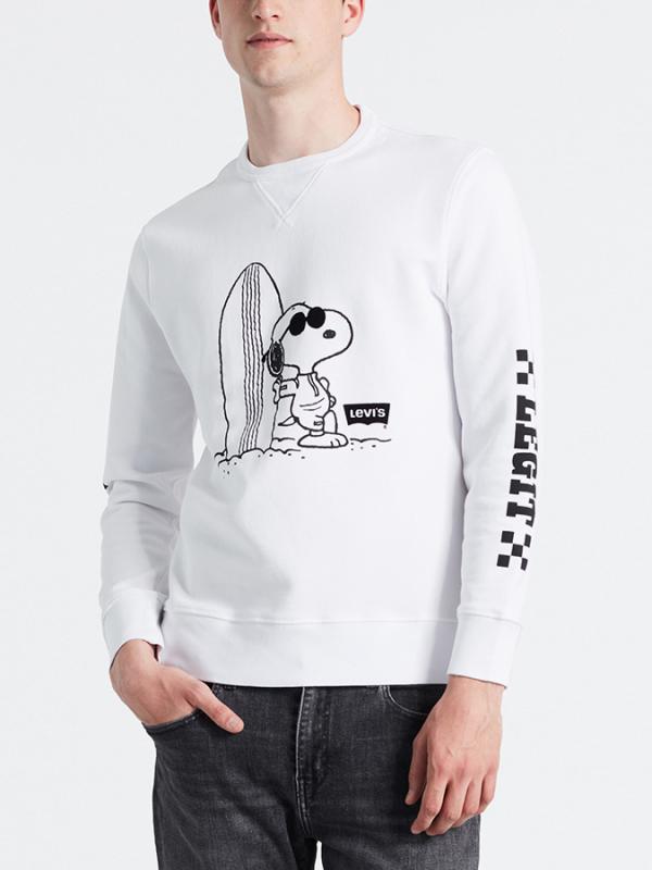 Tričko LEVI'S Graphic Crew Bílá