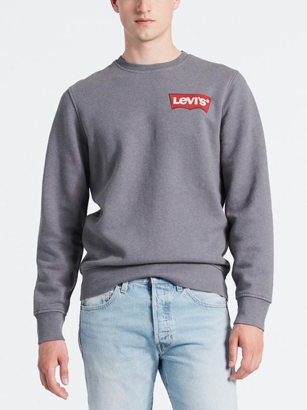 Mikina LEVI'S Modern Hm Crewneck Šedá